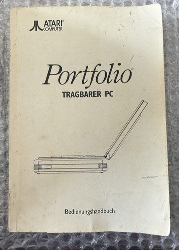 Atari portfolio anleitung - portfolio, /