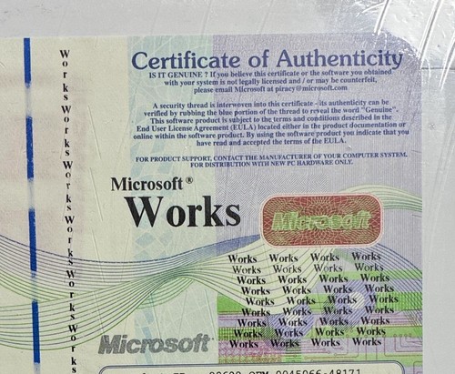 Microsoft works inkl - microsoft, 4.5
